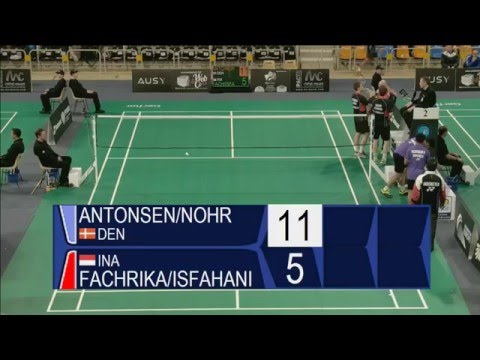 Antonsen / Nohr vs Fachrikar / Isfahani (MD, R16) - Orleans Intl. 2016