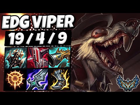 Twitch vs Samira ADC [ EDG Viper + Pentakill ] Patch 12.9 Korea Challenger ✅