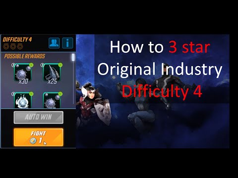 How to 3 star Original Industry Tech challenge difficulty 4 - Marvel Strike Force
