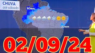 previsão do tempo do hora 1 02/09/24