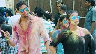 Alia Bhatt And Sidharth Malhotra Celebrate Holi Together