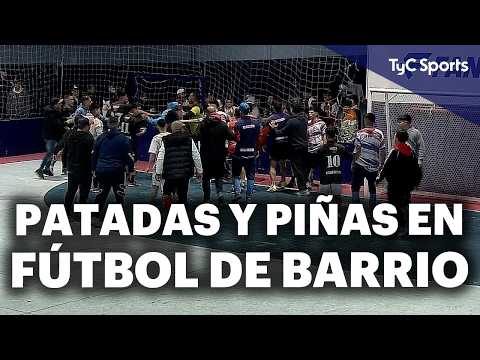 INCIDENTES y FINAL CALIENTE en FÚTBOL DE BARRIO🔥PATADAS y PIÑAS en NIUPI vs. LA BARBERÍA - FECHA 6