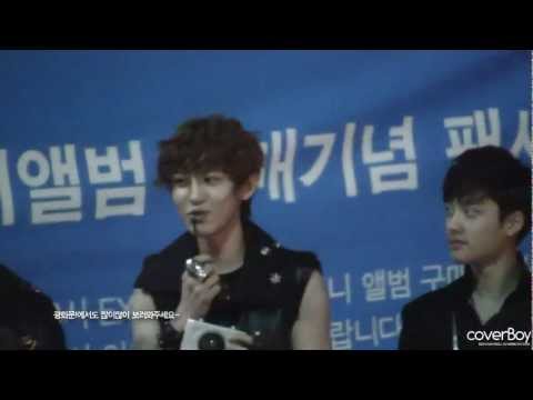 120428 EXO-K Incheon fansign - Hearts from Chanyeol ^▥^