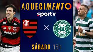 FLAMENGO X CORITIBA | AQUECIMENTO AO VIVO | BRASILEIRÃO 2026 | #live | sportv