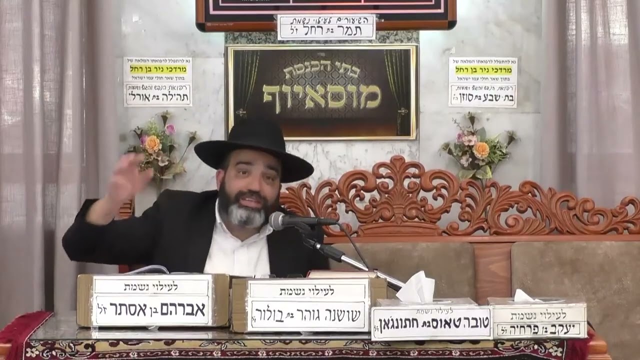 הרב אהרון שמאי | הלכות פורים מעניין ת"א וירושלים | מוסאיוף