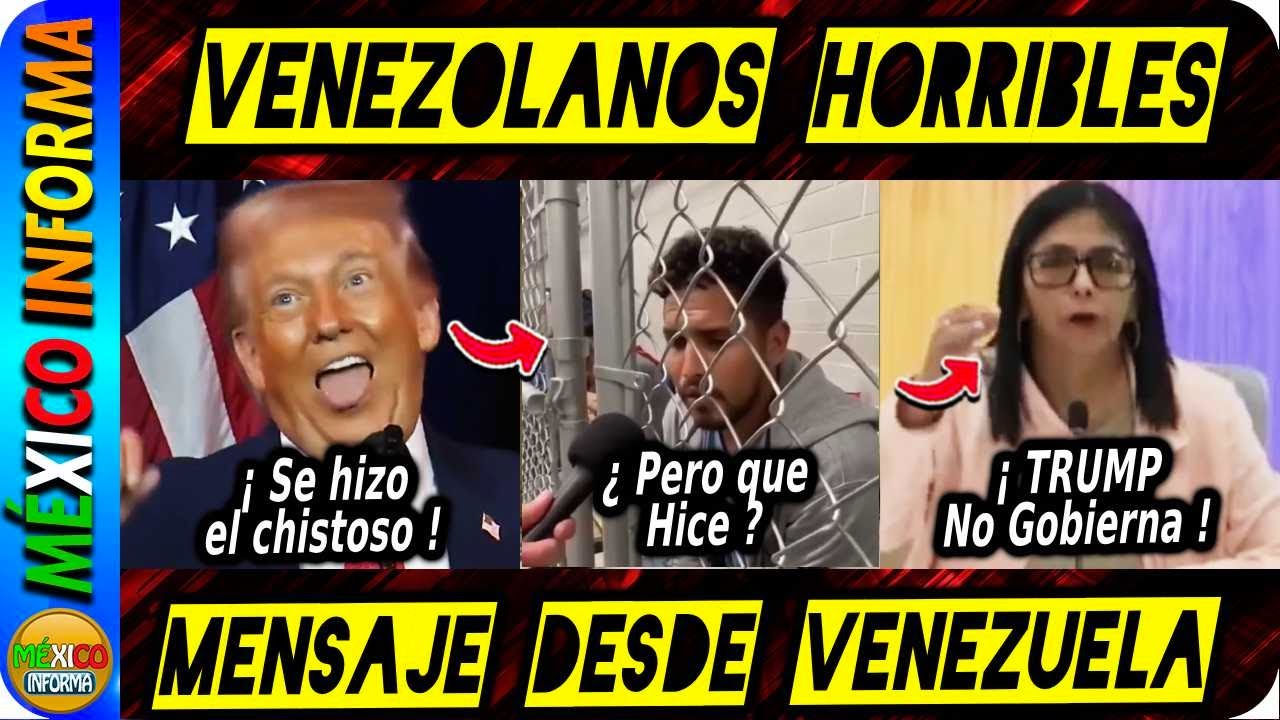 LES DAN UNA PATADA EN EL TRASERO. TRUMP DICE QUE SON "MUY FEOS" DELCY RODRIGUEZ DA MENSAJE.