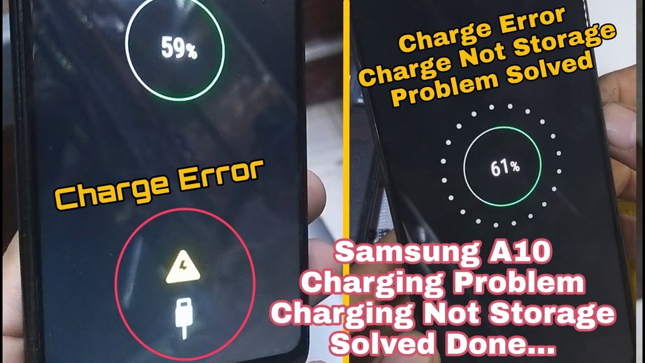 Samsung A10 M10 Charging Problem Charging Not Stored Unplug Charger Show Error Solved