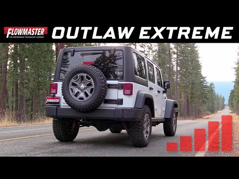 2007-2018 Jeep Wrangler JK 3.6L/3.8L - Flowmaster Outlaw Extreme - 818110