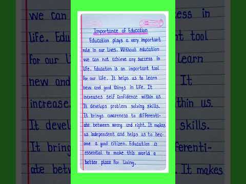 Essay on Importance of Education/Importance of Education essay/Essay Importance of Education English