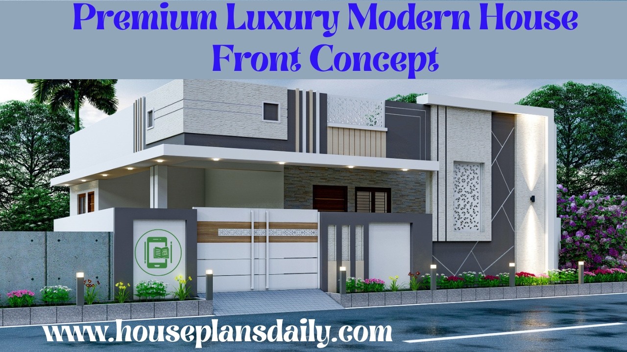 Premium Luxury Modern House Front Concept