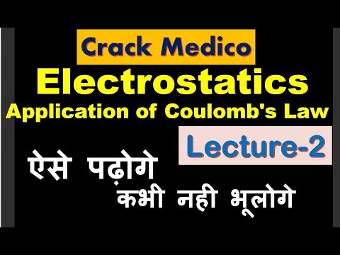 Electrostatics||Lecture-2||Application of Coulomb's law  ||For NEET-19/AIIMS-19|| By-Crack Medico Video