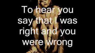 Courtney Love - Mono - Lyrics