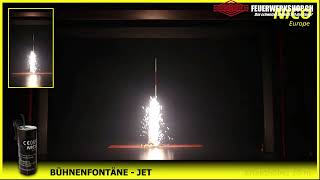 Bühnenfontäne Jet, silber, 0,5s, 10m