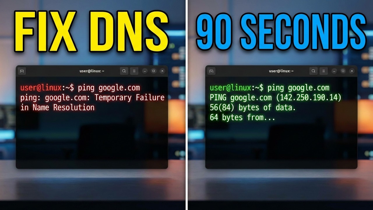 Fix Temporary Failure in Name Resolution on Linux (DNS Not Working Fix)