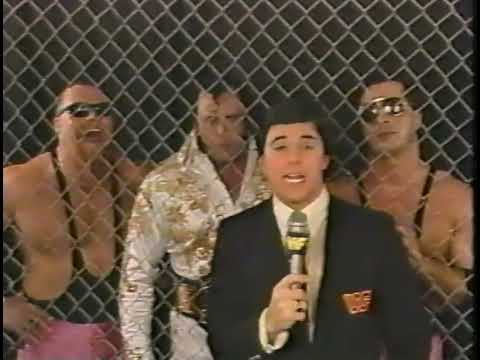 Hart Foundation & Honky Tonk Man Steel Cage promo for Boston - aired 2/20/88