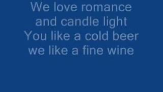 Jesse Lee It&#39;s a Girl Thing with onscreen lyrics