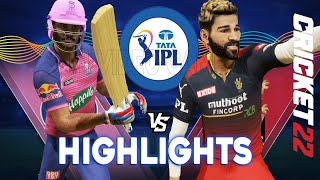 RR vs RCB | Rajasthan Royals vs Royal Challengers Bangalore Match Highlights IPL 15 Cricket 22 Game