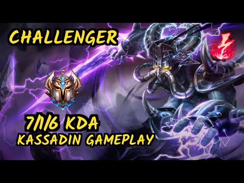 MSF.P Neon (KASSADIN) vs VEIGAR - 7/1/6 KDA MID CHALLENGER GAMEPLAY - EUW