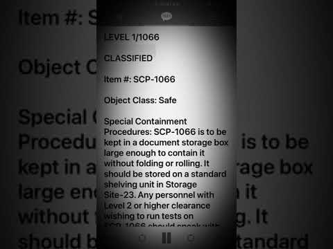 Scp 1066 Instant Education