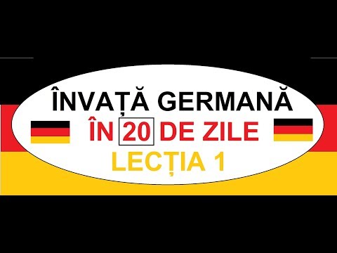 Invata Germana in 20 ZILE | CURS COMPLET A1 | Lectia 1 - Conjugarea verbelor regulate