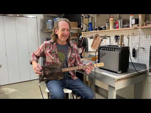 Cigar Box Guitar How to play Gimme Three Steps with Mike Snowden on 3 String Thursday!