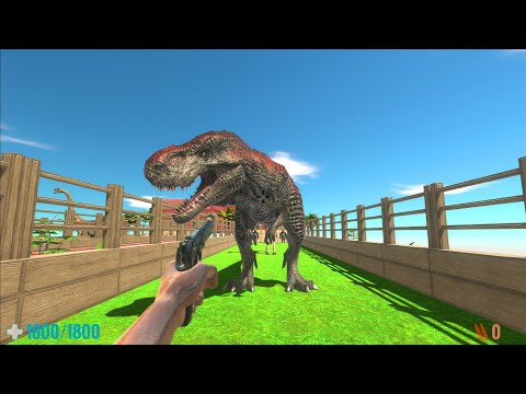 FPS Avatar with all weapons in battle with Hooded units - Animal Revolt Battle Simulator