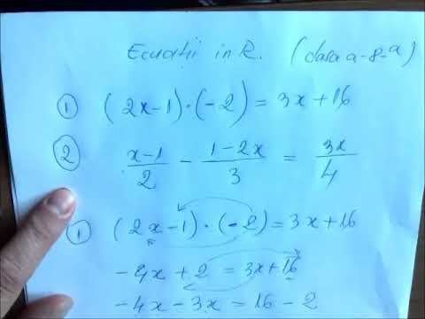 Ecuatii in R - Calculați  - Matematica pe intelesul tuturor Camelia Chira / Mathematics for everyone