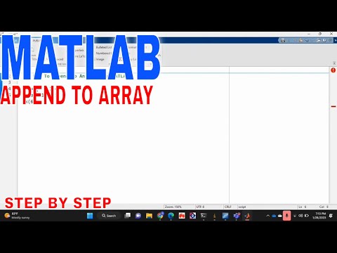 Append Array Matlab