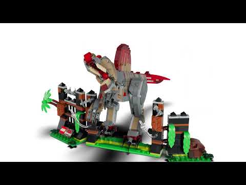 Gambar LEGO Jurassic World Spinosaurus Dinosaur Escape Set 820 pcs 77982 - Mix