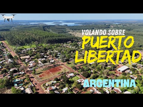 Volando sobre Puerto Libertad Misiones Argentina DRONE FOOTAGE