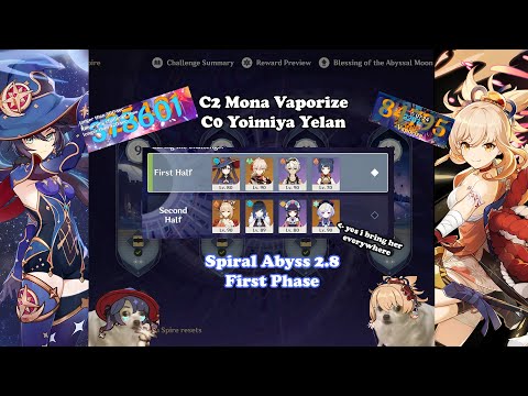 C2 Mona Vaporize + YoiYelan Spiral Abyss 2.8