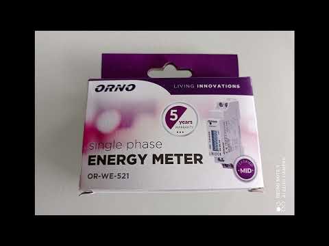 Energy meter   ORNO OR WE 521 single phase