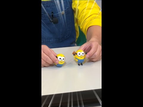 【ミニオン】＼＼キャラぴコロン！／／コロコロ転がせてフィギュアにもなっちゃう！＃Shorts