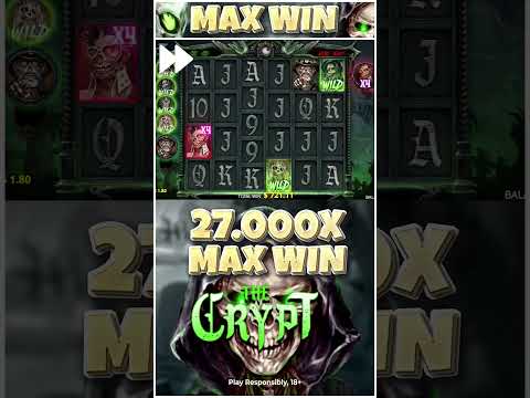 THE CRYPT: VERY RARE 27,000x MAX WIN! ($16,200 Payout! from a bet of $1,80)