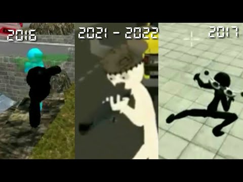 Evolution Of  Real Stickman Crime Crossover 2016 - 2022