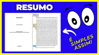 Como Elaborar Resumo: Passo a Passo.