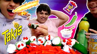 JALAPEÑO, CREAM CHEESE & TAKIS CHALLENGE W/ LANCE & ZAID!! (I ALMOST THREW UP)