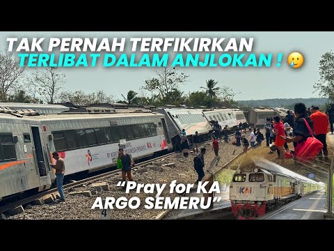 TERLIBAT ANJLOKAN KERETA ARGO SEMERU DI KULON PROGO‼️Naik KA Argo Semeru Surabaya Gubeng - Jakarta