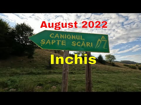 Canionul Sapte Scari inchis in luna august din cauza unei viituri