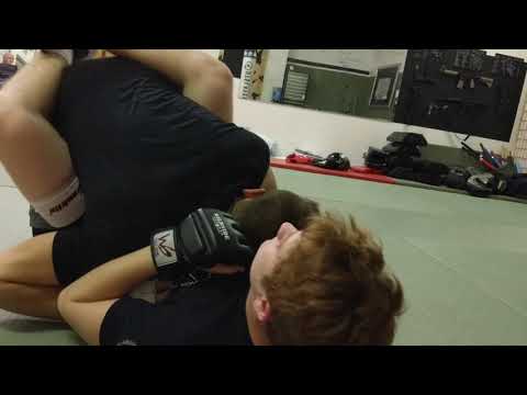 BJJ strikes and hand traps in the guard