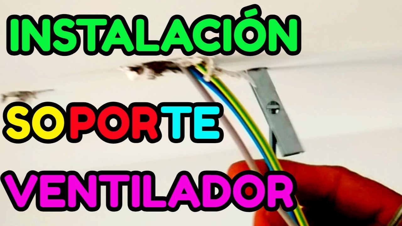🔴 COMO colocar SOPORTE en FALSO techo, lámparas, PLAFONES, ventiladores