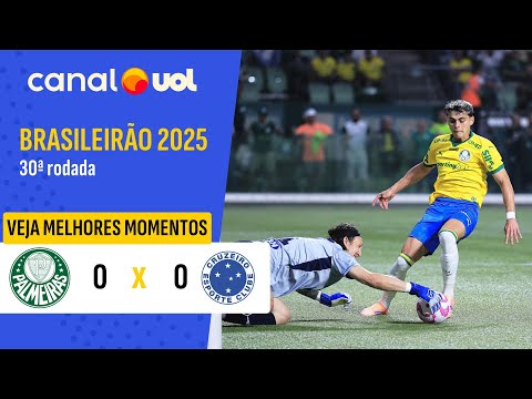PALMEIRAS 0 X 0 CRUZEIRO - 30ª RODADA - CAMPEONATO BRASILEIRO 2025