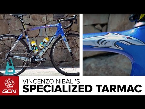 Vincenzo Nibali's Custom Painted Specialized S-Works Tarmac