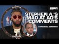 'I DON'T LIKE WHAT HE DID TO DARVIN HAM' 🗣️ - Stephen A.'s UPSET with AD's comments! | First Take