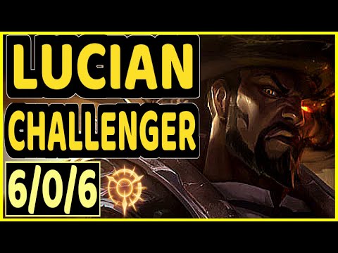 GREVTHAR (LUCIAN) - 6/0/6 KDA CHALLENGER GAMEPLAY - BR