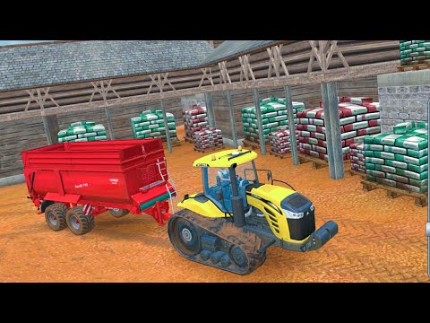 TRANSPORT GINAT TRAILER PICK UP TRUCK WITH MINI JOHN DEERE TRACTORS - Farming Simulator 22