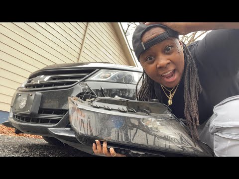 Replacing 2018 Chevy Impala Headlights!! (Water Is Everywhere!!!)