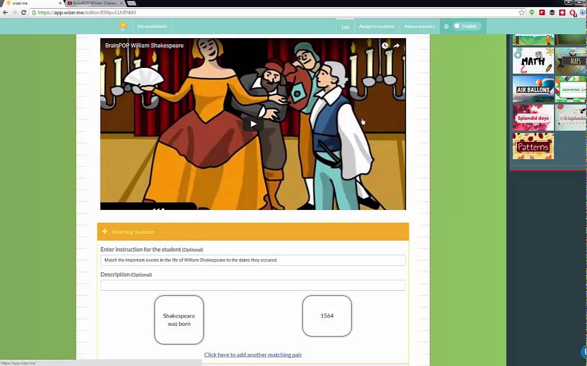 How to make an interactive worksheets