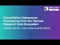 Cloud-Native Dataspaces: Experiences from the German Research Data Ecosystem - Sebastian Beyvers