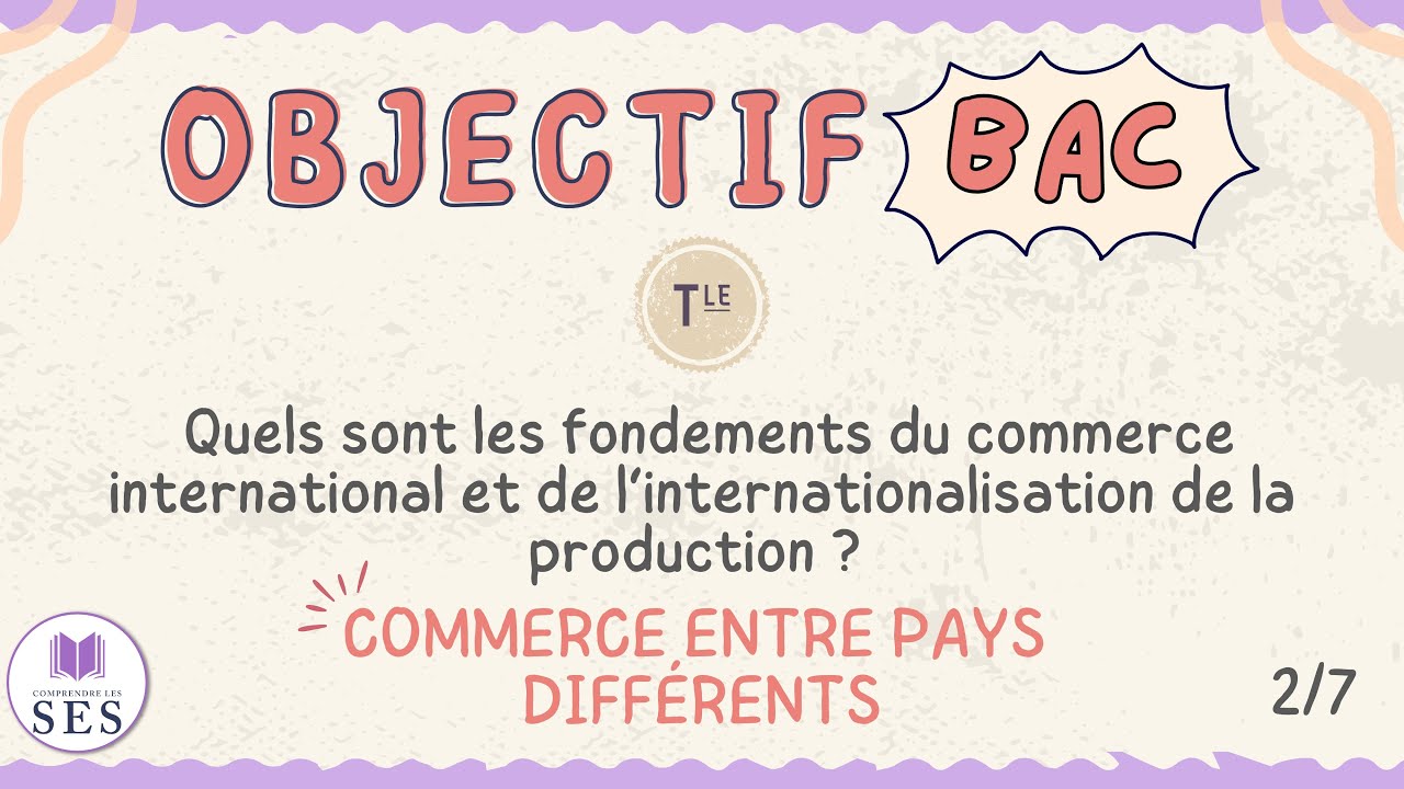 [BAC] Cours Commerce International - Commerce entre pays différents